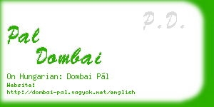 pal dombai business card