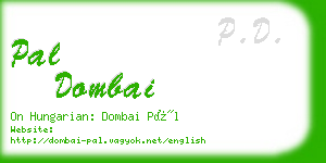 pal dombai business card